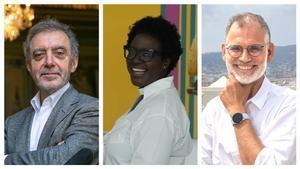 Manuel Borja-Villel, Elvira Dyangani Ose (MACBA) y Marko Daniel (Fundació Miró)
