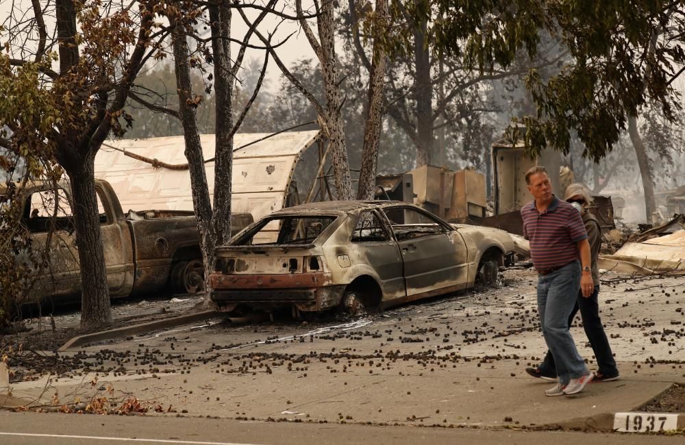 Varios incendios forestales dejan 10 muertos en California