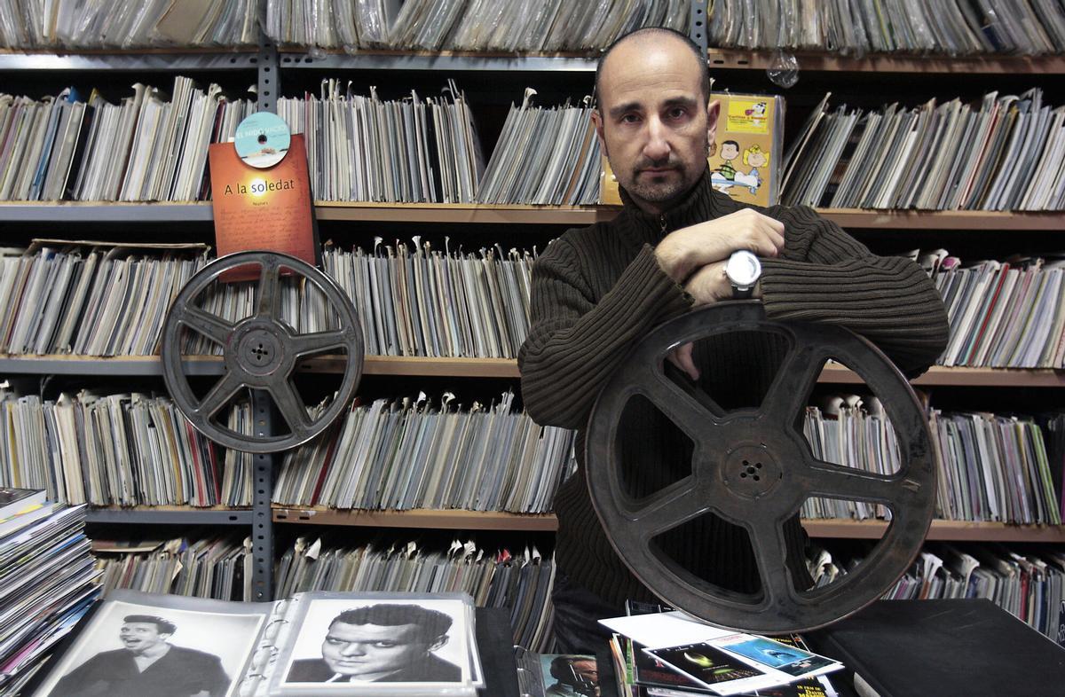 Nacho Cerdà en la sala de proyecciones del Phenomena.