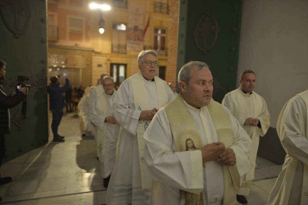 Inauguración de la fachada de la iglesia de Santa María de Cartagena