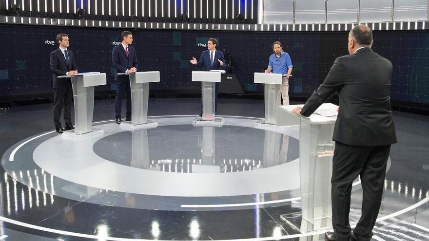 Imagen del debateen TVE