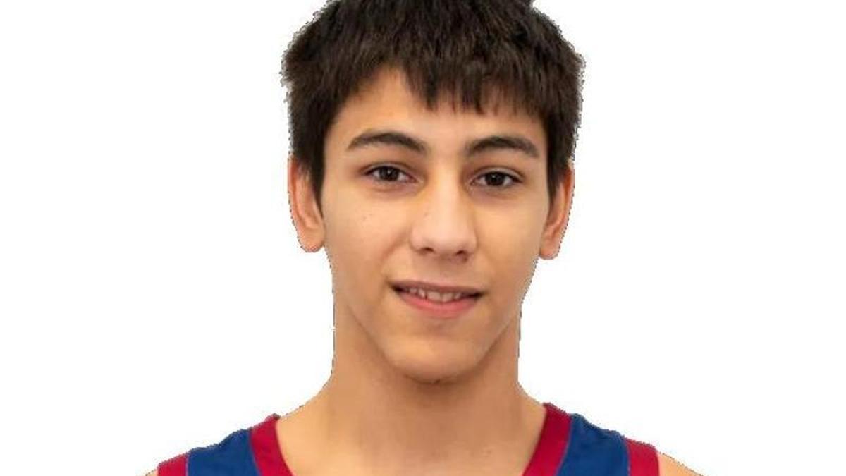 Lluc Pluvinet, en las categorías inferiores del Barcelona.