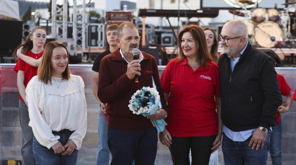 Toni Guasch recordó sus vivencias en Sant Jordi. |