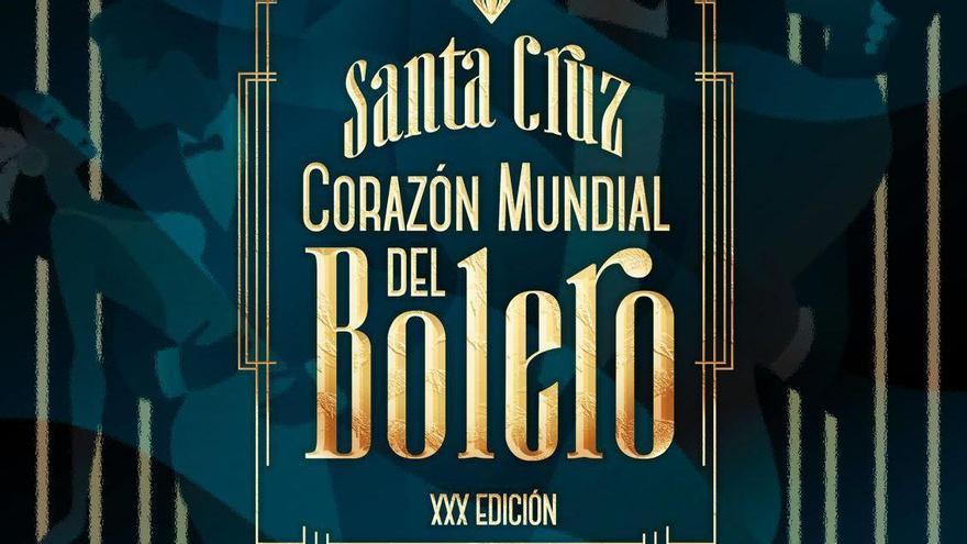 Detalle del cartel de la treinta edición del festival del bolero que se celebra este domingo.