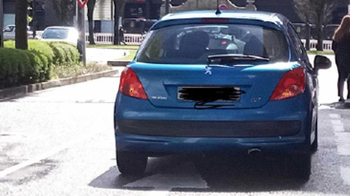 Una de las fotos incluidas en el expediente en la que se intuye la presencia del conductor.