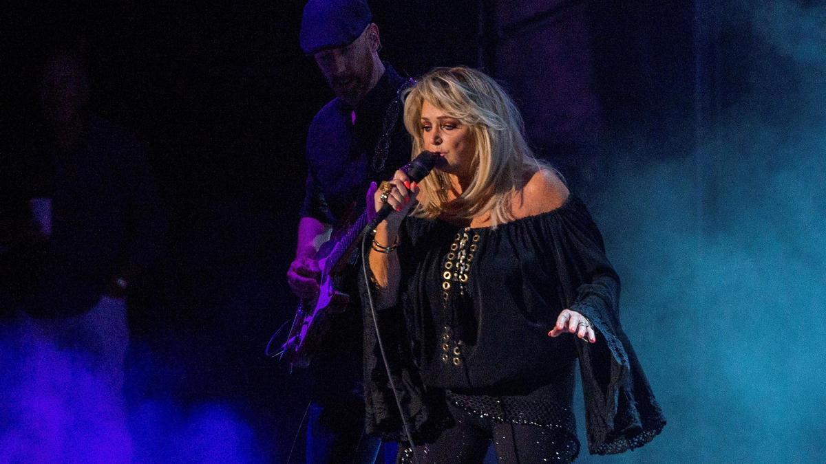 Bonnie Tyler, durante su concierto en el Starlite de Marbella