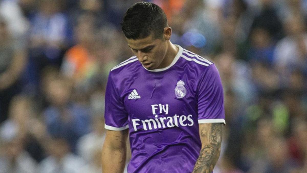 James Rodríguez no levanta cabeza en el Real Madrid