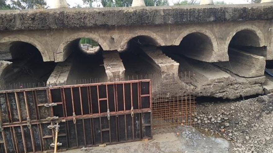 La obra del badén de torremayor, a buen ritmo