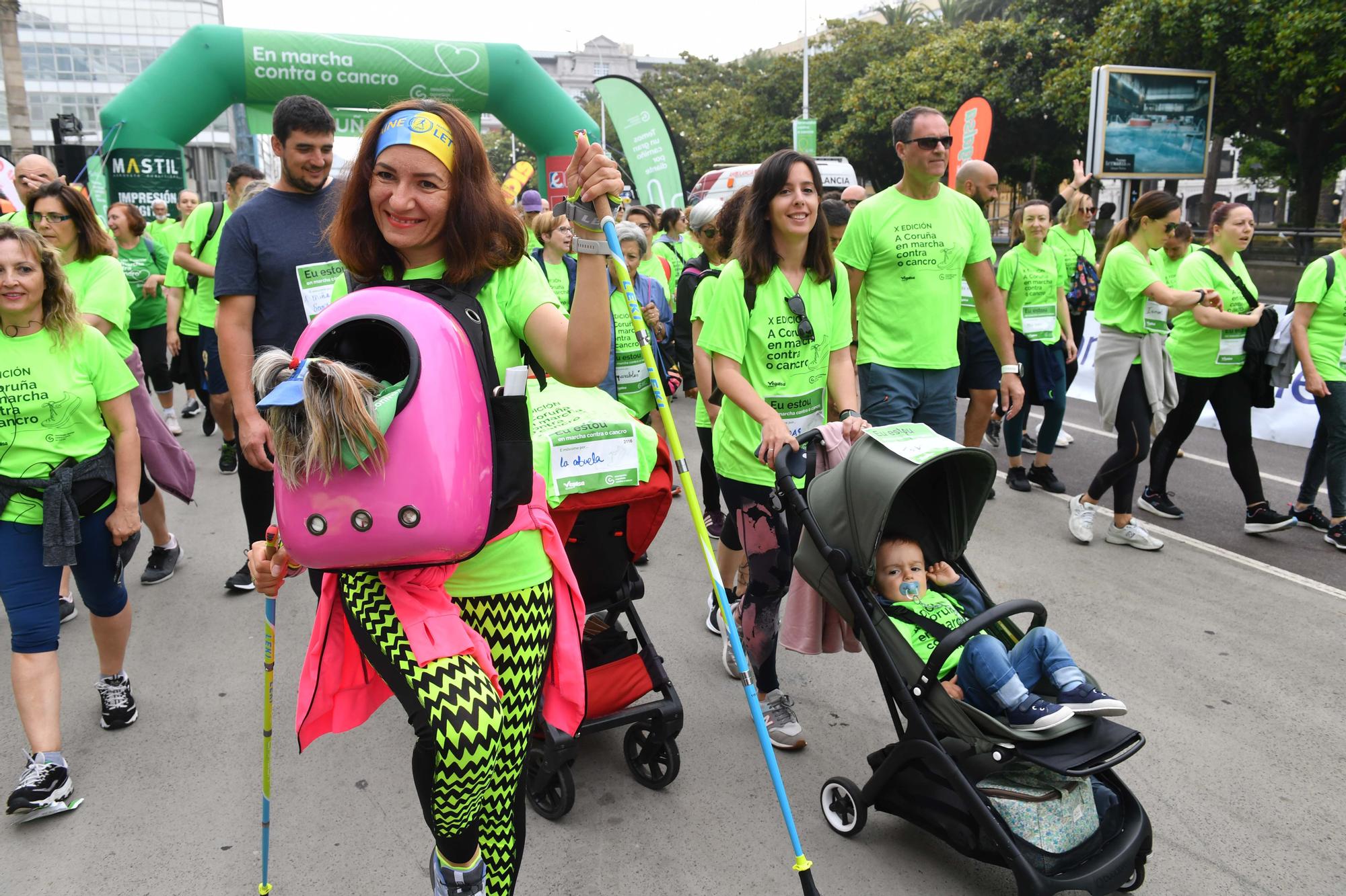 Más de 2.400 participantes en la Andaina Solidaria Contra o Cancro en A Coruña