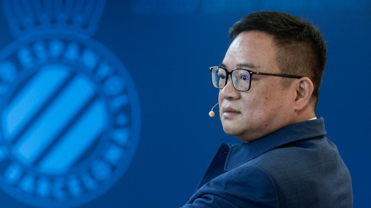 El presidente del RCD Espanyol, Chen Yansheng