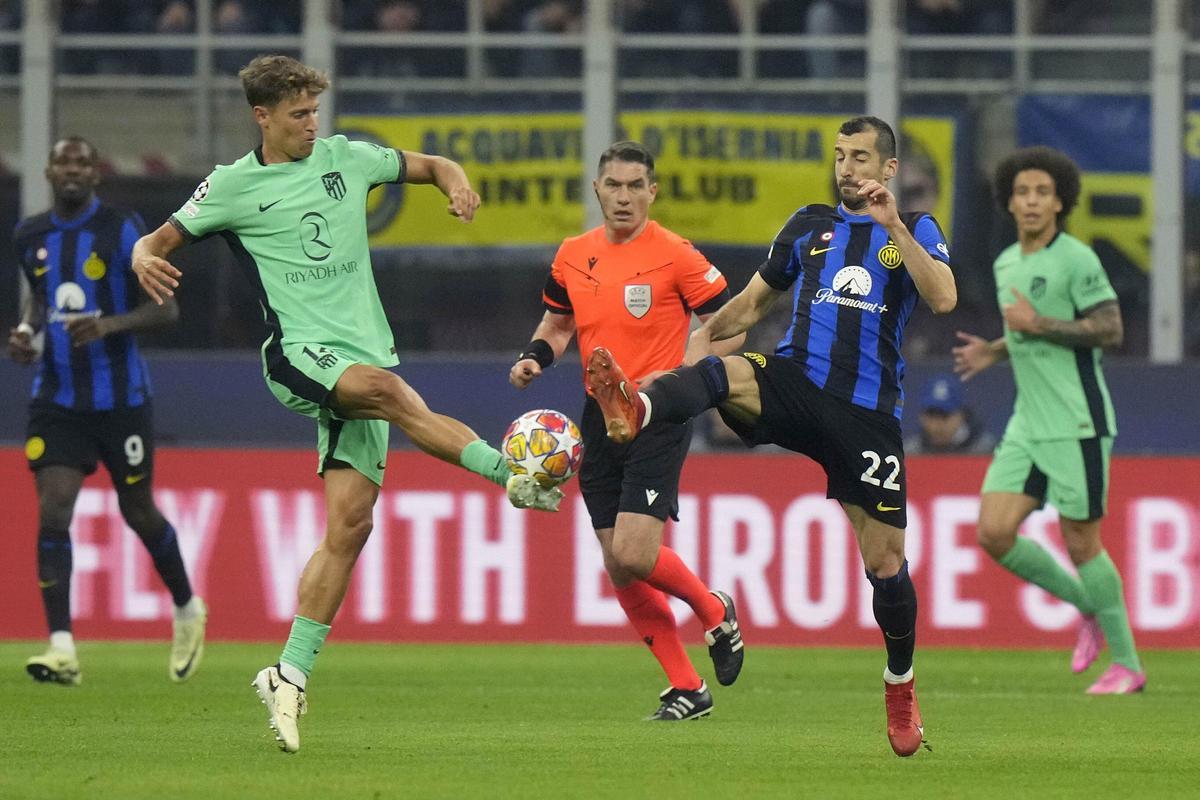 Inter de Milán - Atlético de Madrid: ida de octavos de Champions League, en imágenes
