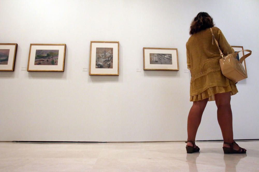 La pinacoteca expone nueve gouaches y 18 dibujos realizados por el pintor valenciano durante una estancia en Nueva York.