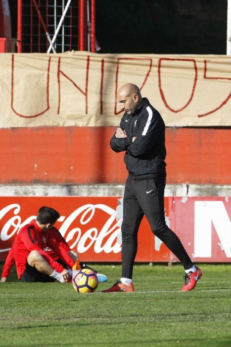 Entrenamiento del Sporting de Gijón