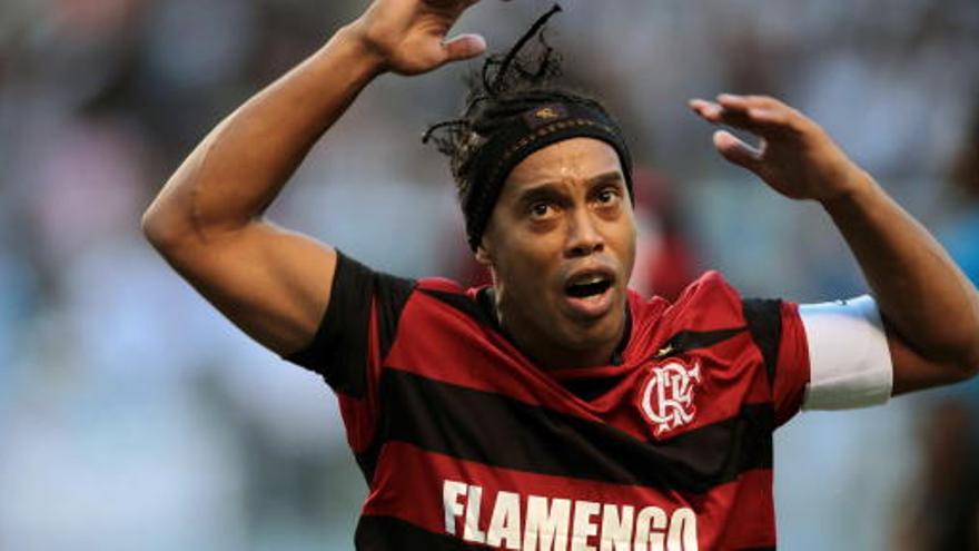 El jugador del Flamengo, Ronaldinho Gaucho