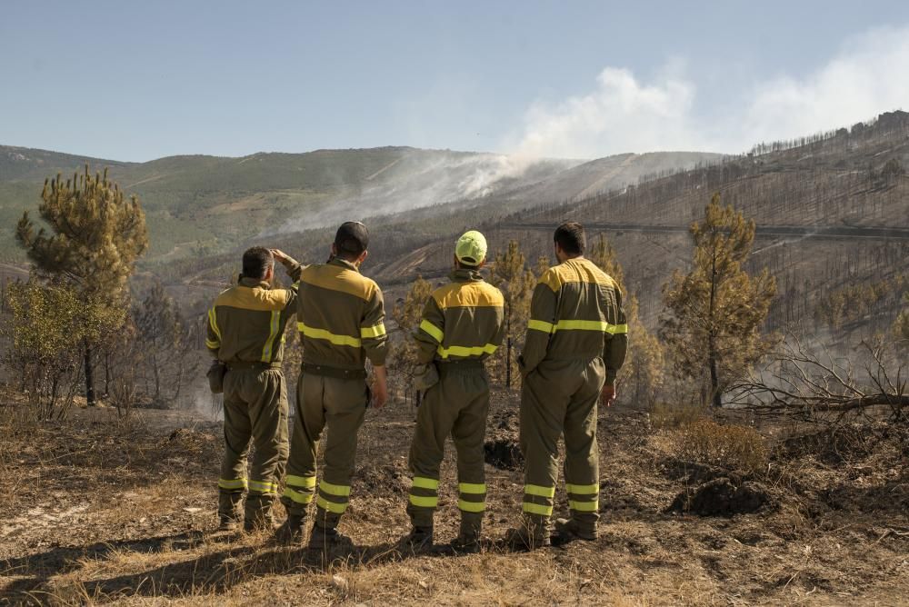 Verín, en alerta por un incendio forestal