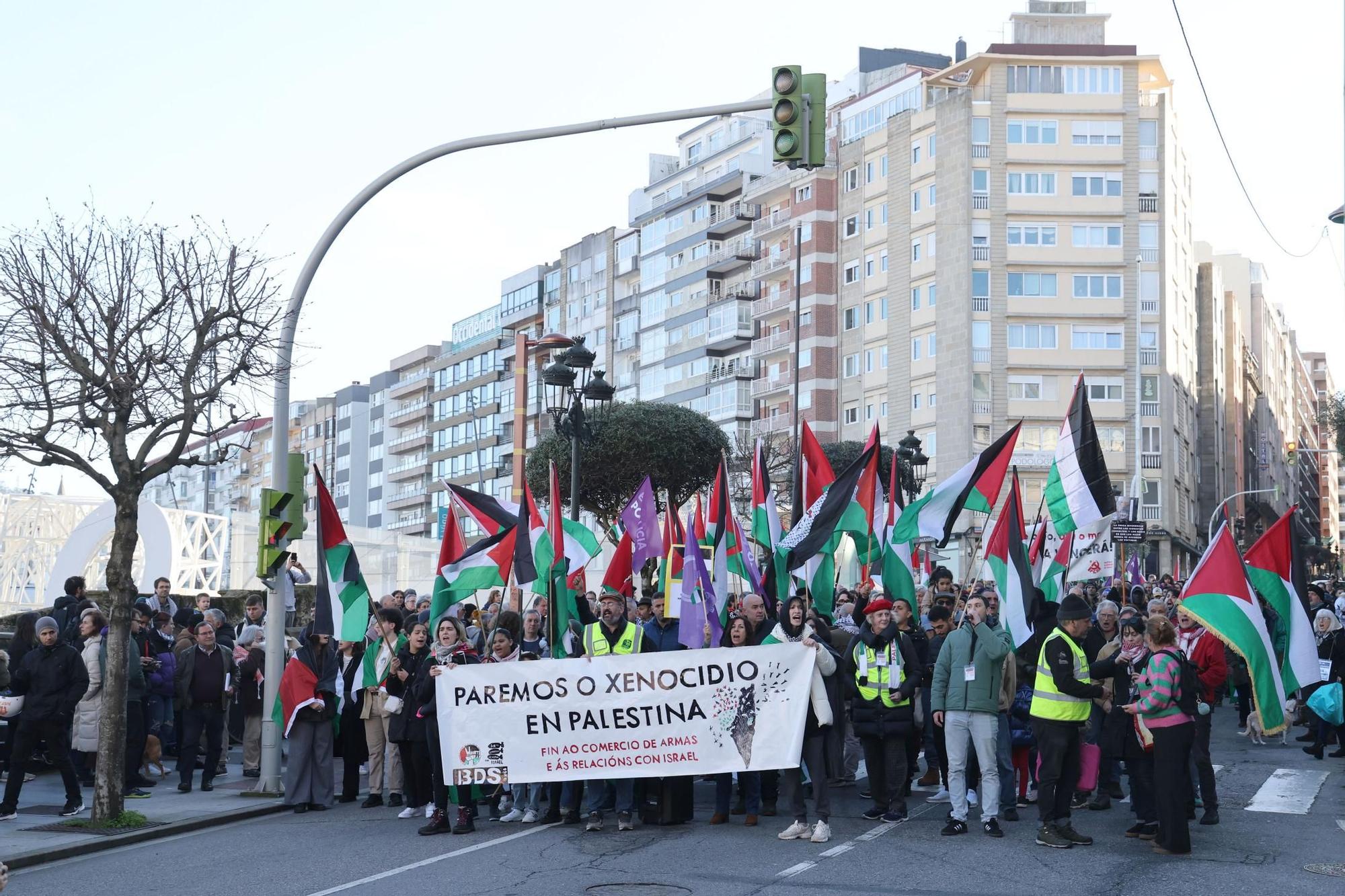 Vigo sale a la calle: "Paremos el genocidio en Palestina"