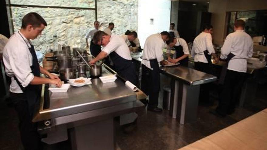 La cuina del restaurant El Bulli, poc abans de tancar, el 2011.