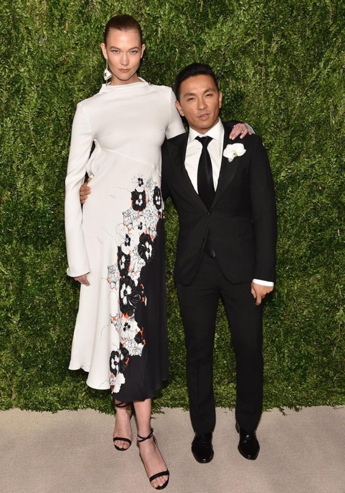 Noche solidaria en New York,, Karlie Kloss y Prabal Gurung