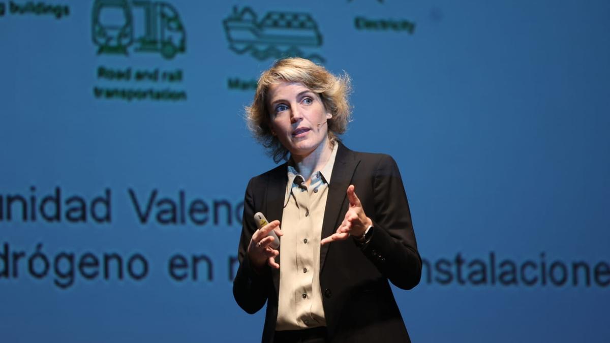 Alicia Rubio, jefa del área de medio ambiente de bp Castellón, en el Ecoforum