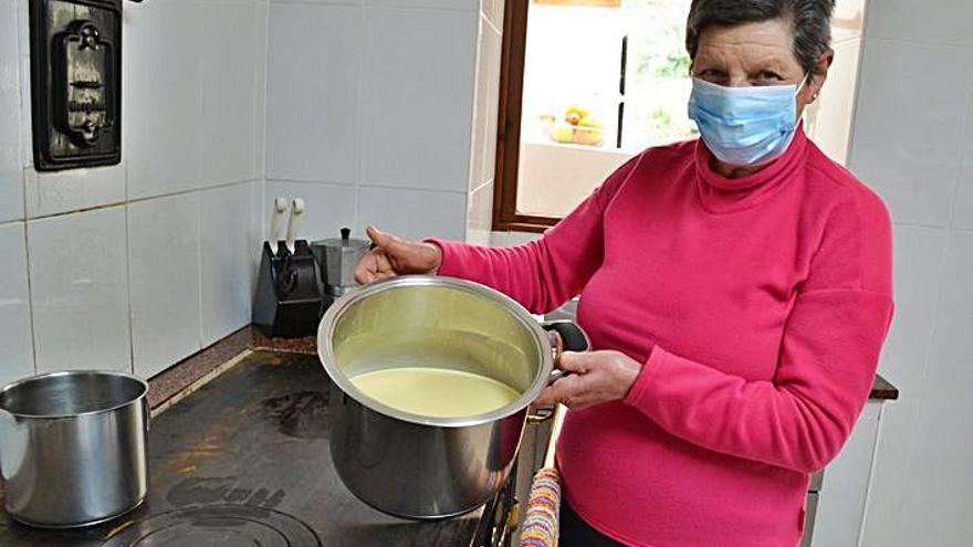 Pilar Álvarez, con un arroz con leche