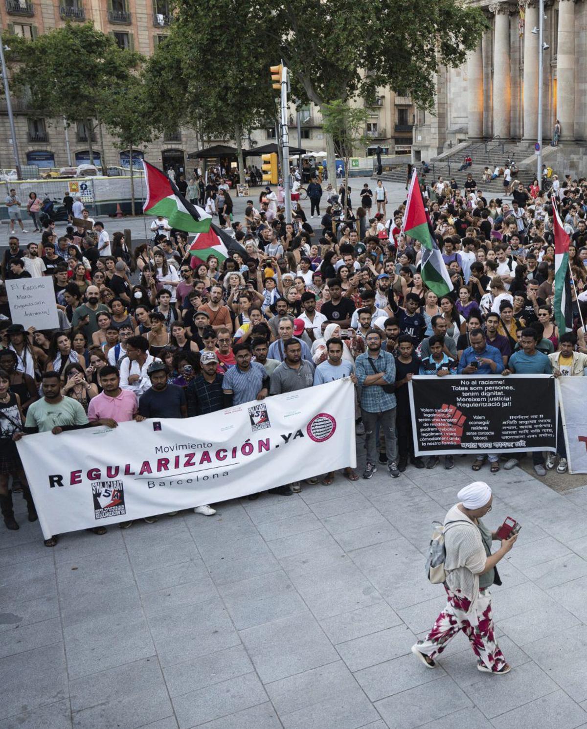 Manifestació antiracista a Barcelona el juliol de l’any passat.   | MARC ASENSIO CUPLÉS