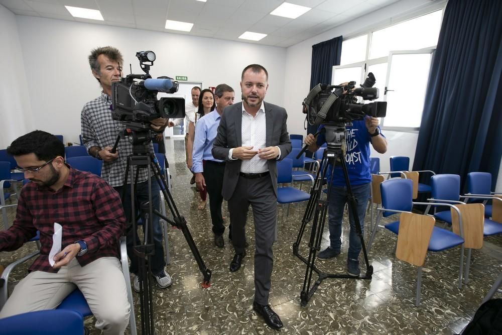 Rueda de prensa de alcaldes de Gran Canaria por el