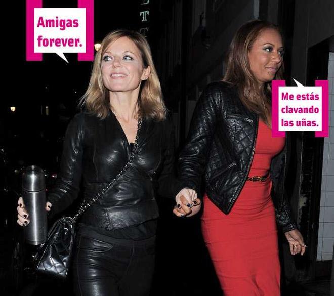 Geri Halliwell le clava las uñas a Mel B