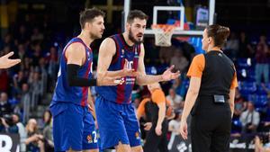 Nikola Kalinic y Nico Laprovittola, en el partido ante Olimpia Milano