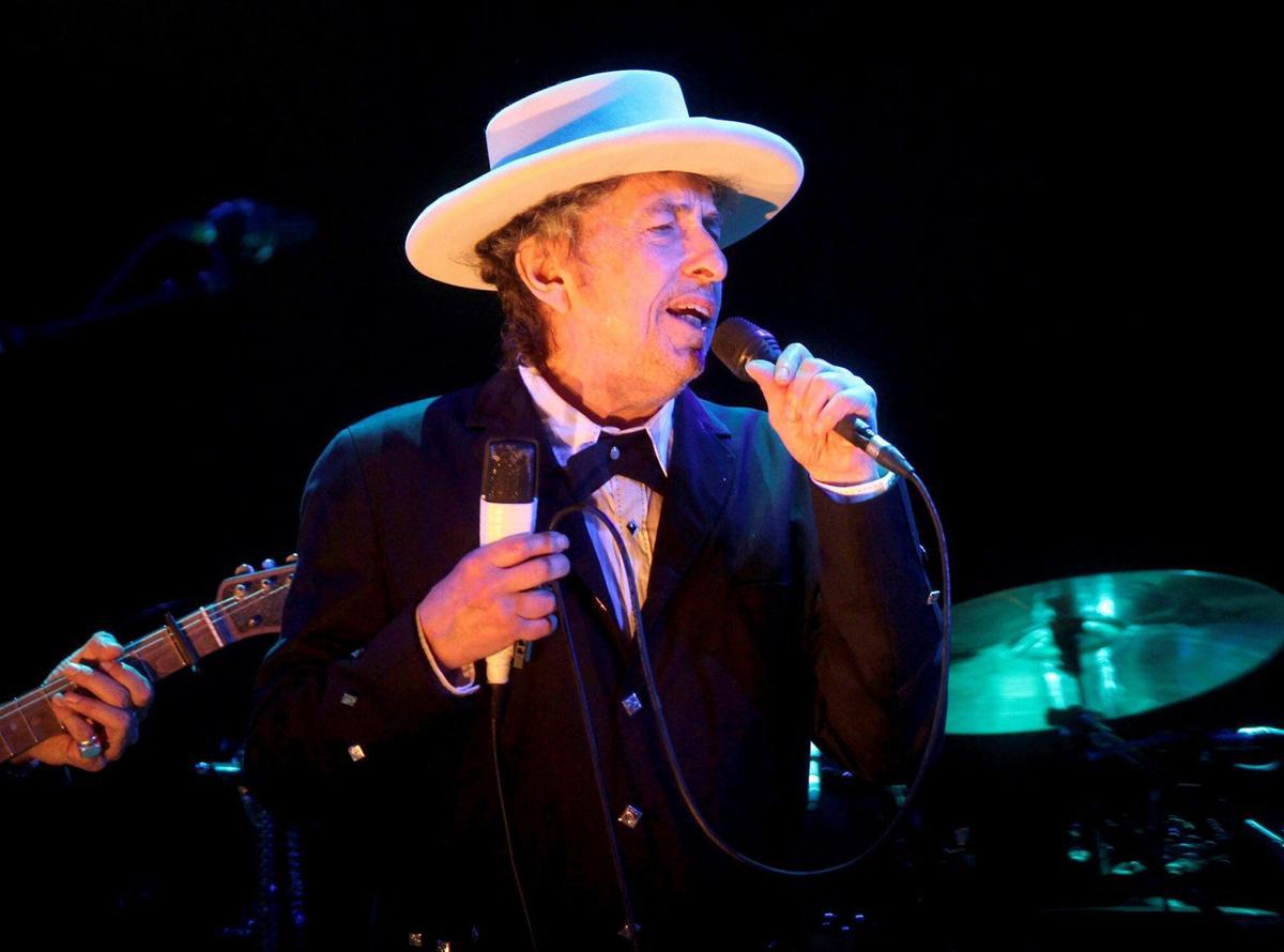 El cantante Bob Dylan, durante una actuación en el Festival de Benicàssim.