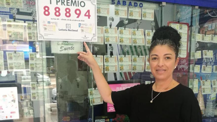 Carrizal celebra el primer premio de la Lotería