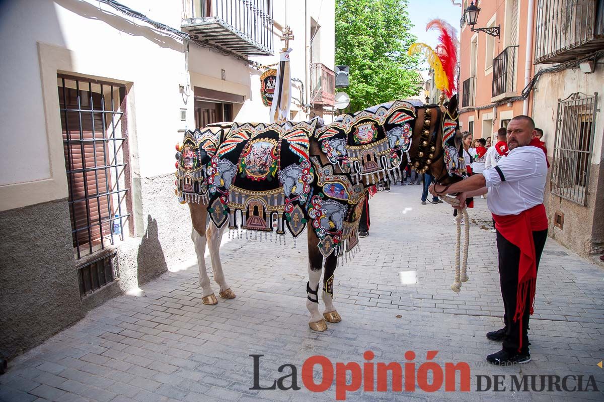 Recorrido Caballos del Vino día dos de mayo en Caravaca