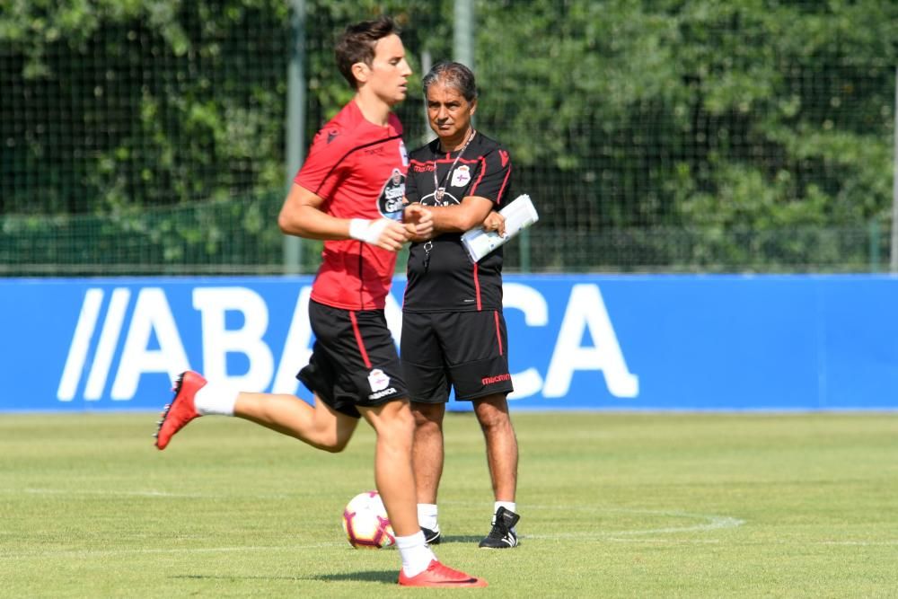 La plantilla deportivista ha tenido este viernes, 13 de julio de 2018, doble sesión de entrenamiento.