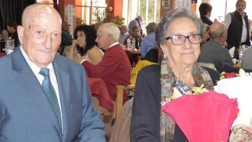 Domingo Rodríguez y María Martínez, los socios homenajeados.