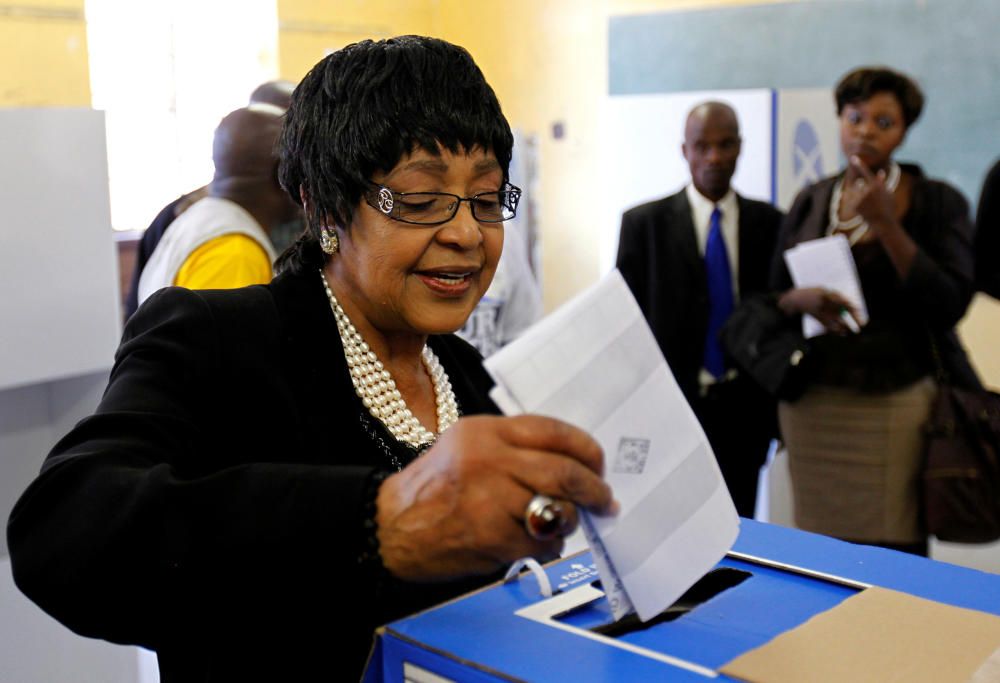 FILE PHOTO: Winnie Madikizela Mandela, former ...