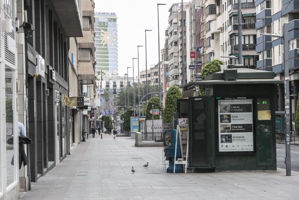 Así está Alicante el primer lunes de confinamiento