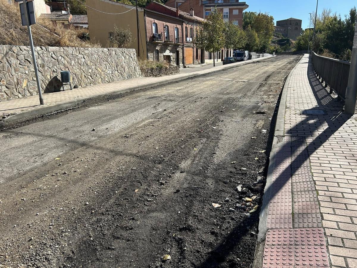 Carretera del Caracol en obras.