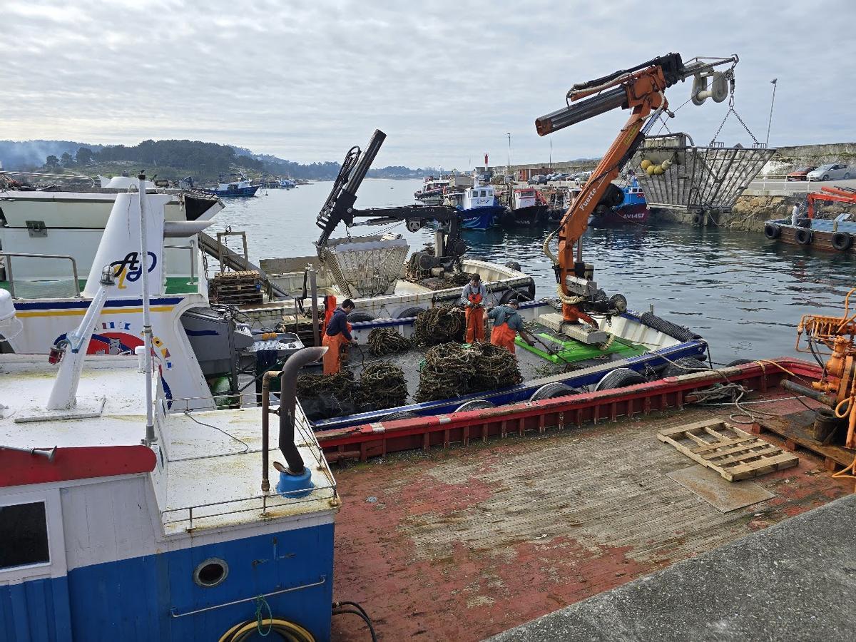 La zona portuaria de Meloxo.