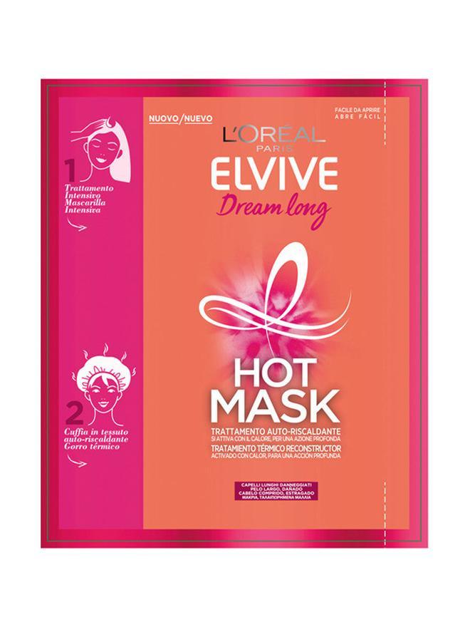 Tratamiento de mascarilla y gorro térmico 'Hot Mask' de la gama 'Dream Long' de Elvive