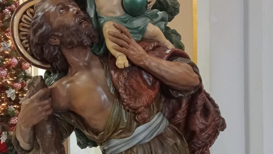 El santuario de la Virgen del Lluch de Alzira recibe una imagen del escultor Galarza