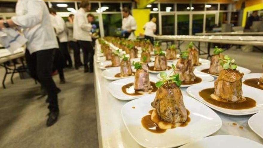 Plats de la Festa del Trinxat de l'any passat amb algunes creacions de Cuina Pirinenca