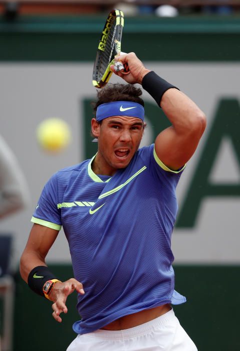 Partido de cuartos de final de Roland Garros entre Nadal y Carreño