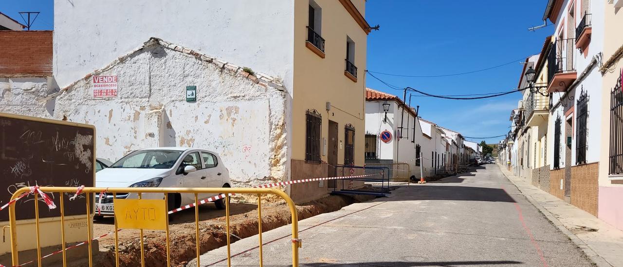 Inicio de las obras en la calle Castelar.