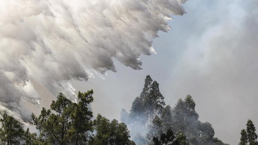 Lucha contra el incendio de Abrantes. // Efe