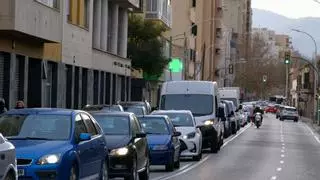 Consulta las restricciones de tráfico y los cortes por las obras de asfaltado en la calle Manacor de Palma