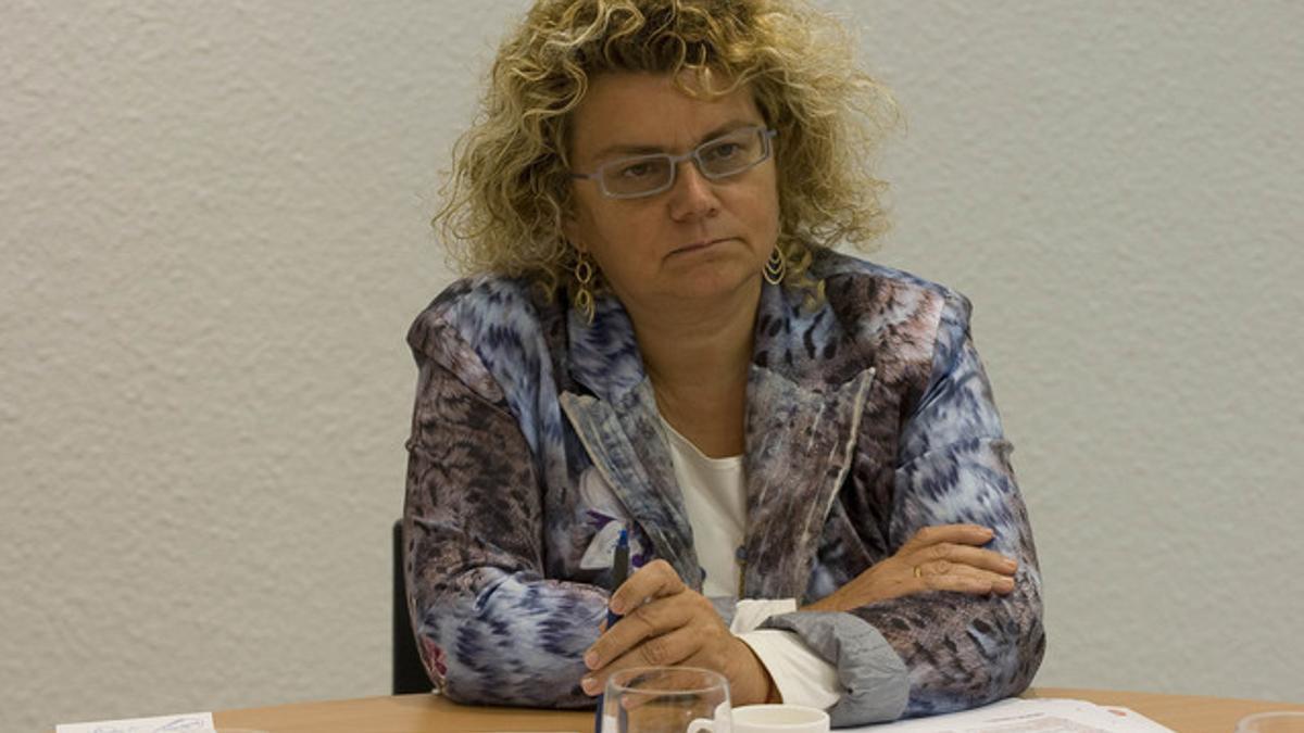 La 'consellera' de Sanidad en funciones, Marina Geli, el pasado 25 de noviembre, durante un debate electoral en 'El Periódico de Catalunya'.