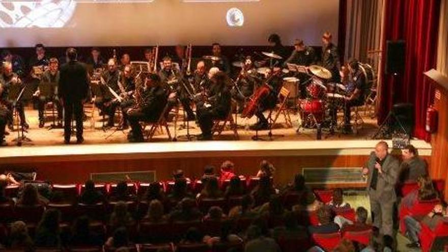 La Banda de Música de Sant Antoni en un concierto anterior.