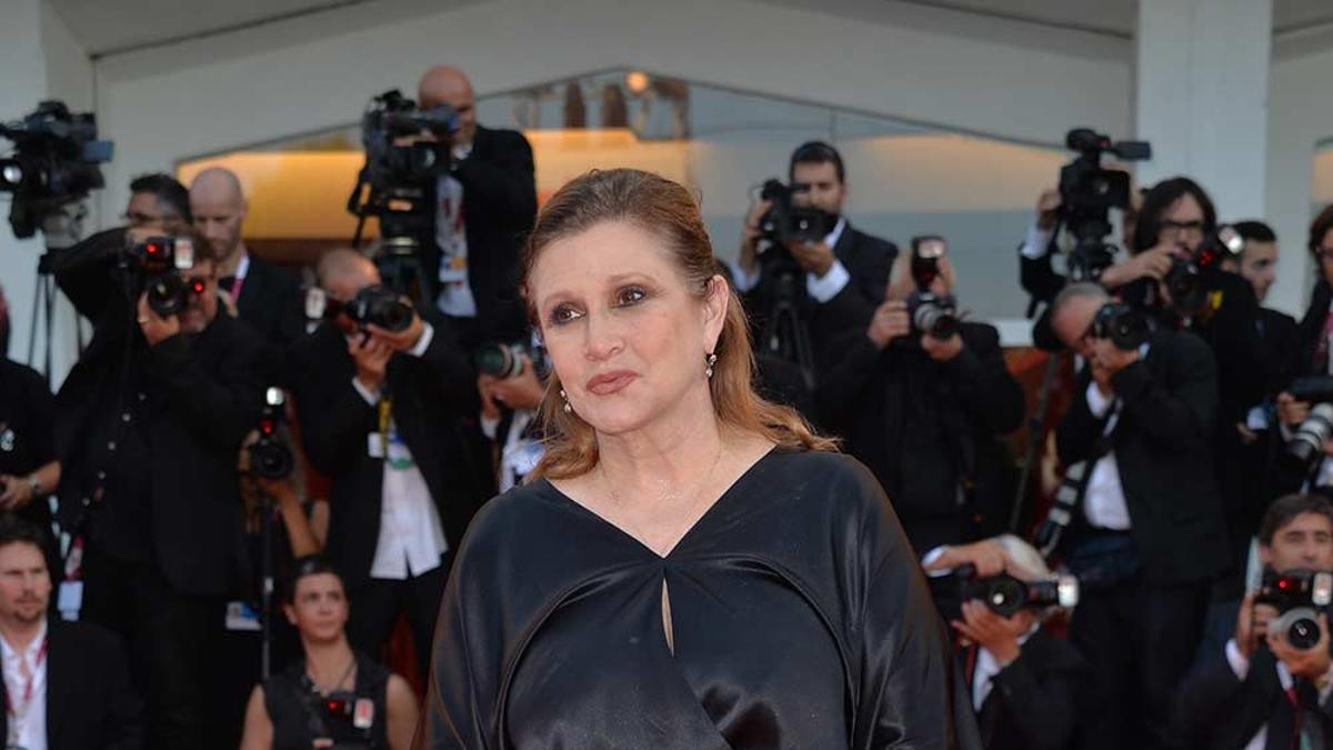 Carrie Fisher durante el festival de Cannes