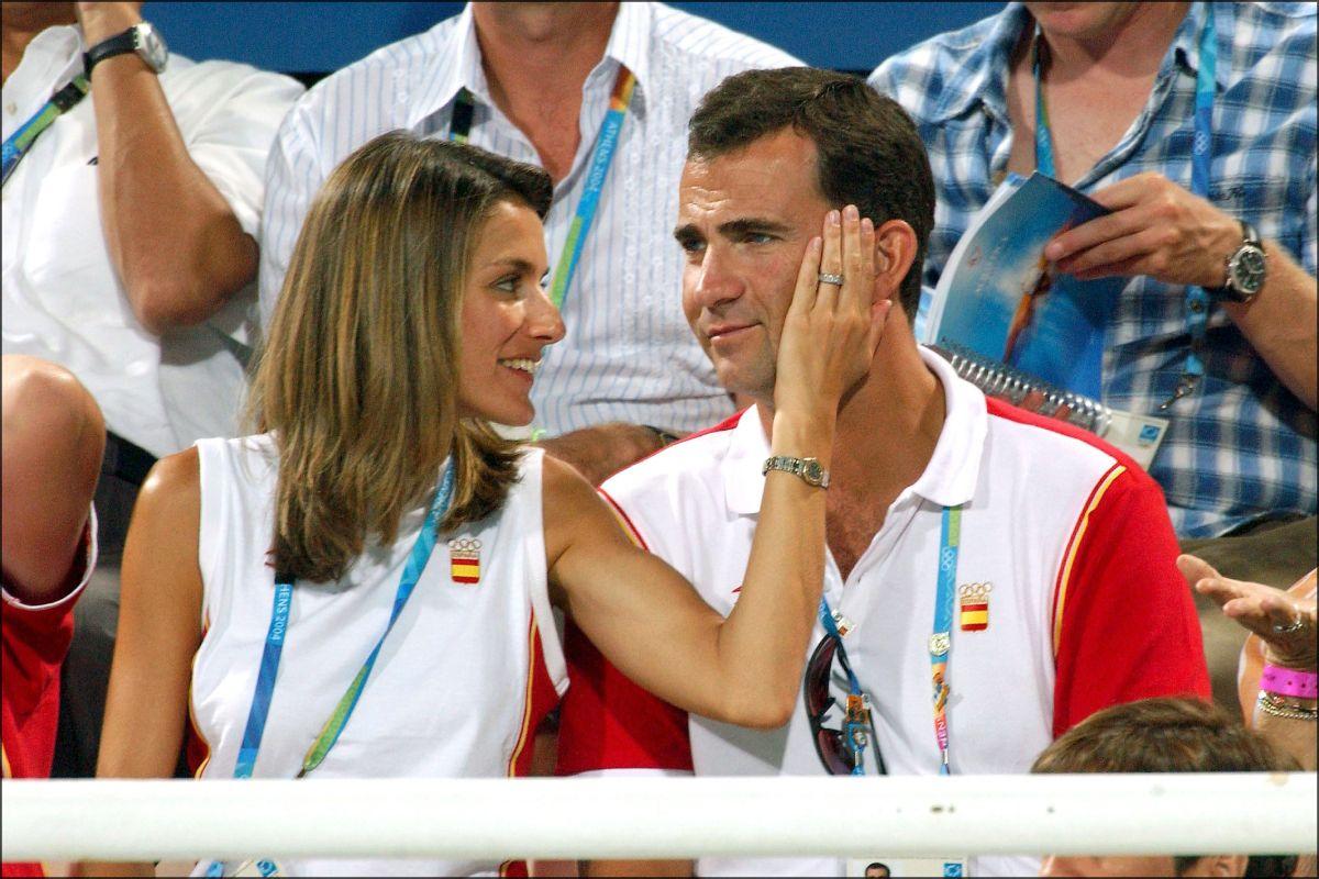 Letizia y Felipe en Atenas 2004