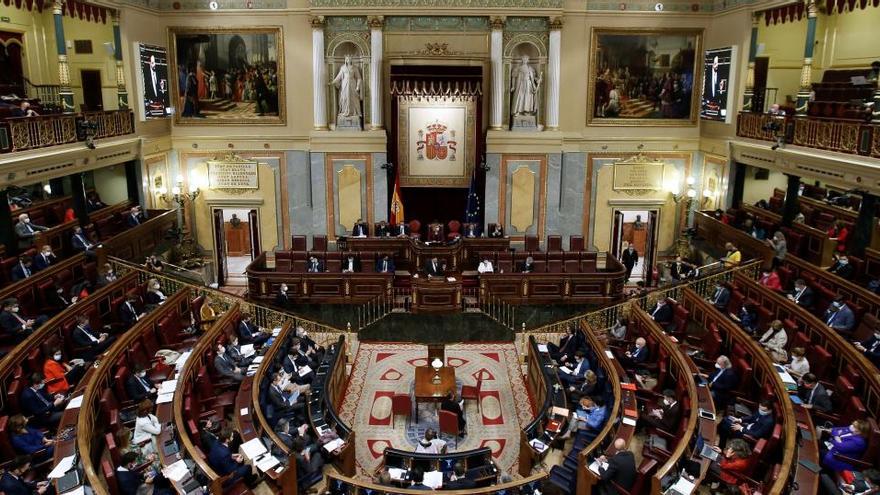 Congreso de los Diputados durante la moción de censura.
