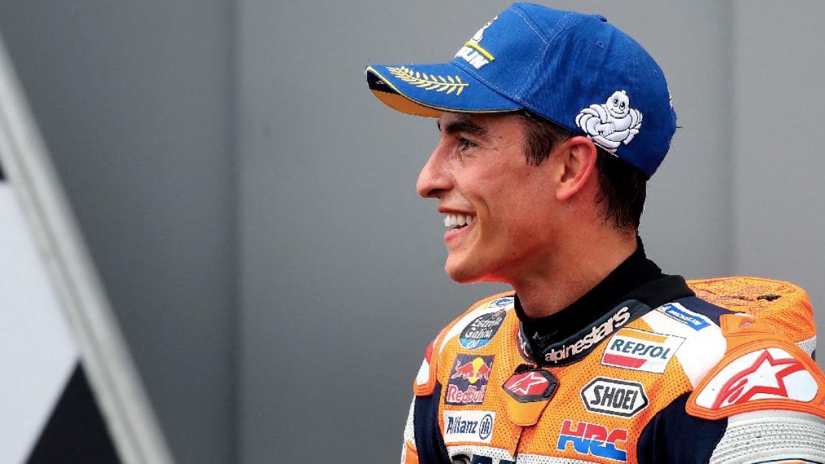 Márquez, sonriente tras el triunfo